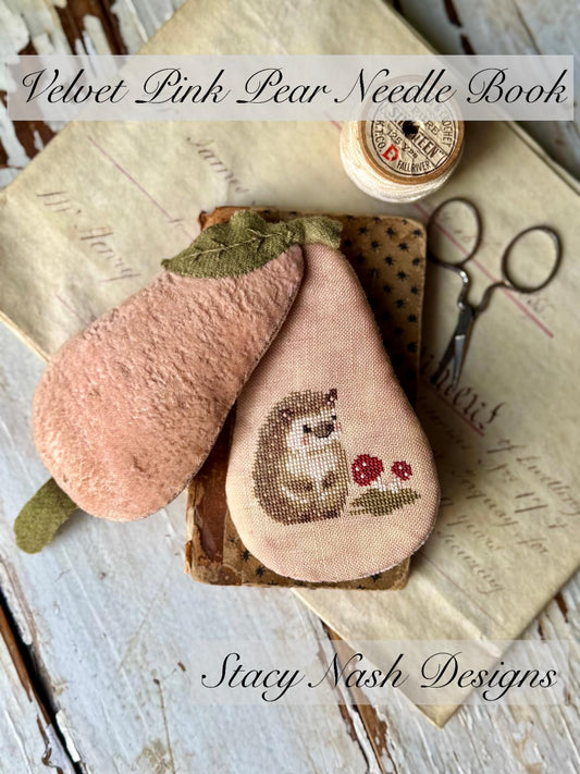 Stacy Nash - Velvet Pink Pear Needle Book