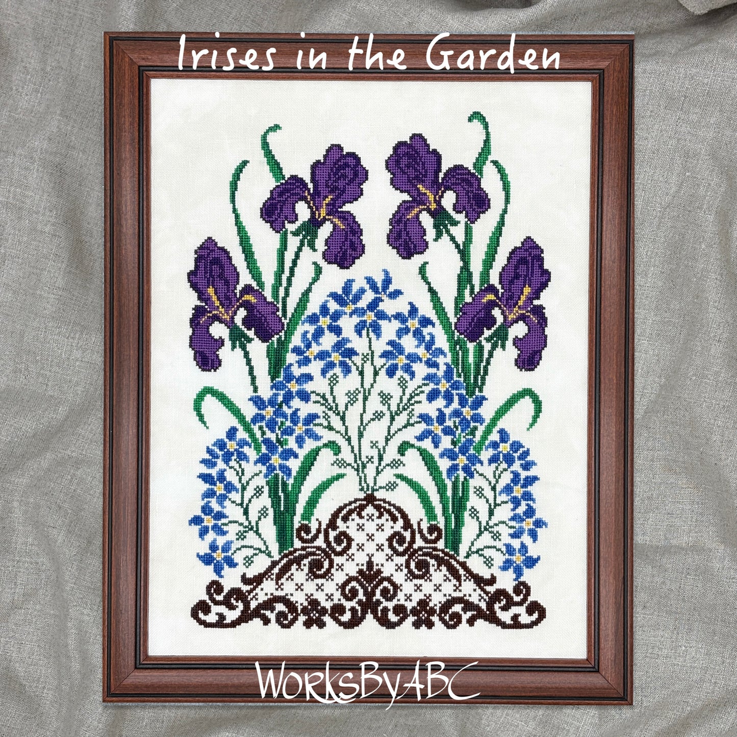 Works By ABC - Irises in the Garden