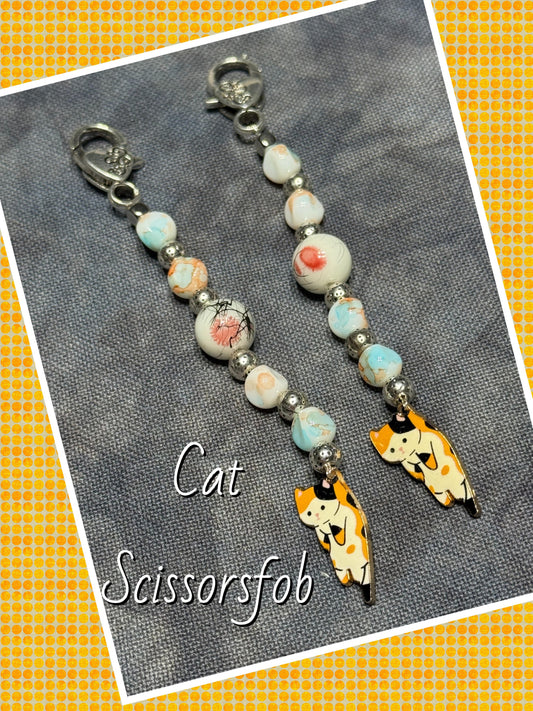 Romy's Creations - Calico Cat Scissor Fob