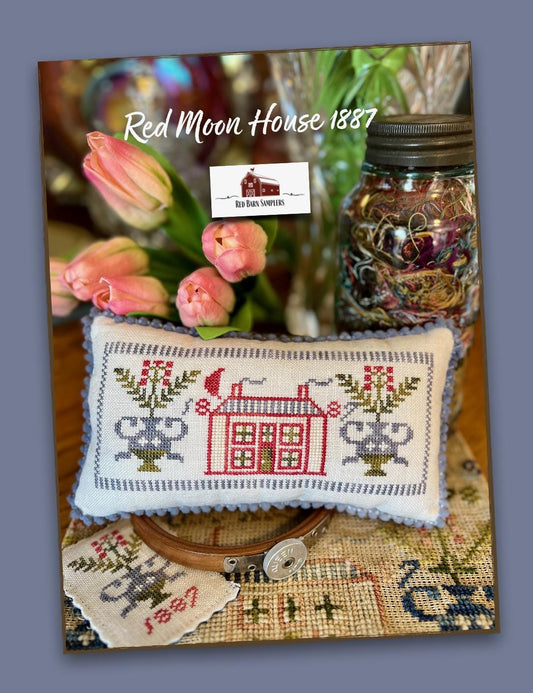 Red Barn Samplers - Red Moon House 1887